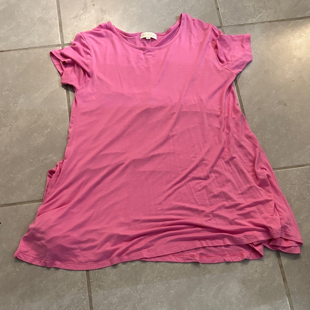 Simply Southern Pink Short-Sleeve Crewneck Tee - Picture 3 of 3
